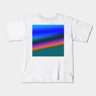 red blue green pink texture art Kids T-Shirt